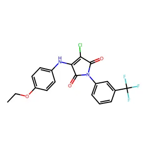 3-Chloro-4-(4-ethoxyanilino)-1-[3-(trifluoromethyl)phenyl]pyrrole-2,5-dione structure