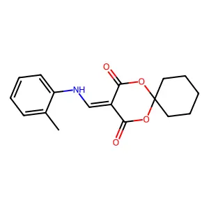3-((o-Tolylamino)methylene)-1,5-dioxaspiro[5.5]undecane-2,4-dione structure