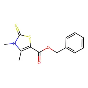 Benzyl 3,4-dimethyl-2-thioxo-2,3-dihydrothiazole-5-carboxylate structure