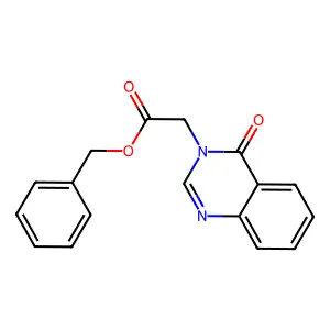 benzyl (4-oxoquinazolin-3(4H)-yl)acetate structure