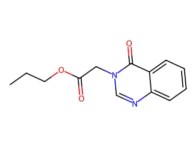 propyl (4-oxoquinazolin-3(4H)-yl)acetate structure