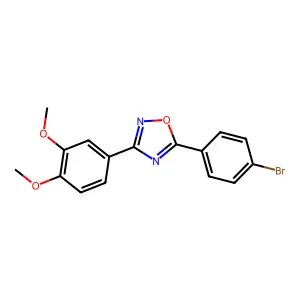 5-(4-Bromophenyl)-3-(3,4-dimethoxyphenyl)-1,2,4-oxadiazole structure