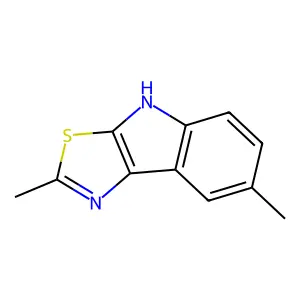 2,7-dimethyl-4H-[1,3]thiazolo[5,4-b]indole structure