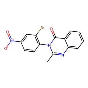3-(2-Bromo-4-nitrophenyl)-2-methylquinazolin-4-one structure
