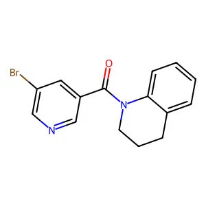 (5-bromopyridin-3-yl)(3,4-dihydroquinolin-1(2H)-yl)methanone structure