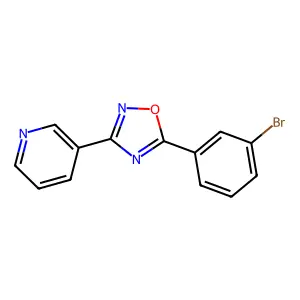 5-(3-Bromophenyl)-3-pyridin-3-yl-1,2,4-oxadiazole structure