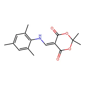 5-((Mesitylamino)methylene)-2,2-dimethyl-1,3-dioxane-4,6-dione structure