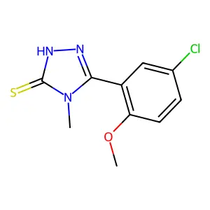 5-(5-chloro-2-methoxyphenyl)-4-methyl-4H-1,2,4-triazole-3-thiol structure