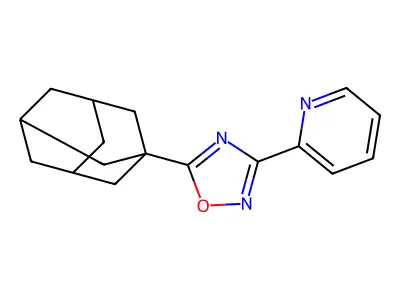 2-(5-Adamantan-1-yl-[1,2,4]oxadiazol-3-yl)-pyridine structure