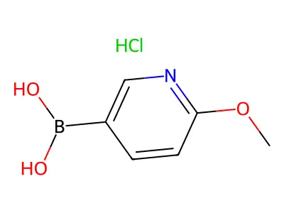 (6-Methoxypyridin-3-yl)boronic acid structure