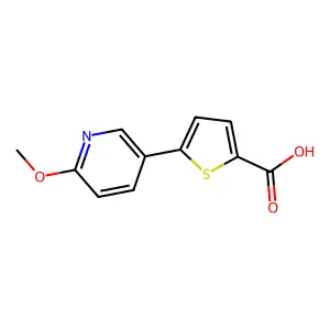 5-(6-methoxypyridin-3-yl)thiophene-2-carboxylic Acid structure