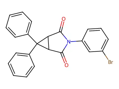 3-(3-Bromophenyl)-6,6-diphenyl-3-azabicyclo[3.1.0]hexane-2,4-dione structure