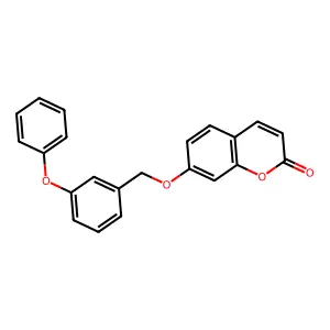 7-[(3-phenoxybenzyl)oxy]-2H-chromen-2-one structure