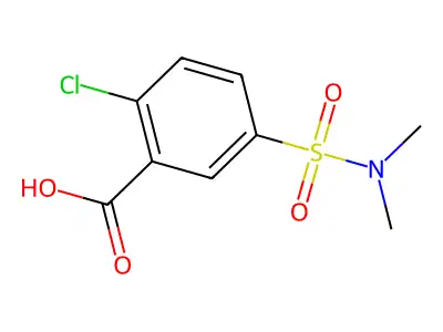 2-Chloro-5-(dimethylsulfamoyl)benzoate structure