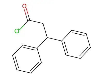 3,3-Diphenylpropionyl chloride structure