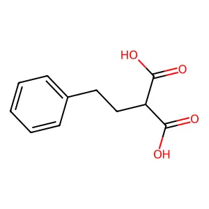 2-(2-苯乙基)丙二酸 structure