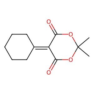 5-Cyclohexylidene-2,2-dimethyl-1,3-dioxane-4,6-dione structure