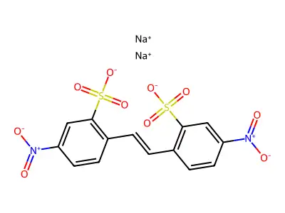 4,4'-二硝基二苯基乙烯-2,2'-二磺酸钠 structure