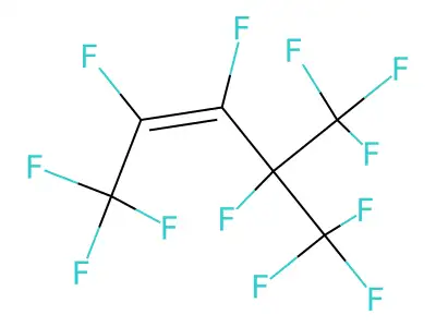 Perfluoro-4-methyl-2-pentene structure