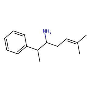 6-Methyl-2-phenylhept-5-en-3-amine structure
