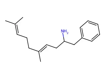 5,9-Dimethyl-1-phenyldeca-4,8-dien-2-amine structure