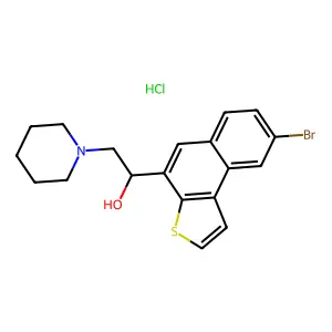 2-Pyridineacetamide, alpha-propylthio-, hydrochloride structure