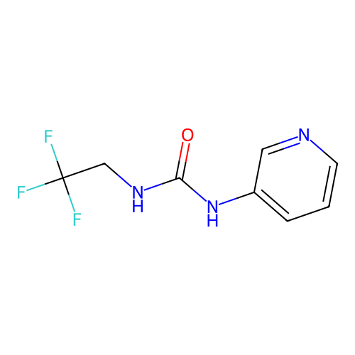 N-3-pyridinyl-N'-(2,2,2-trifluoroethyl)urea structure
