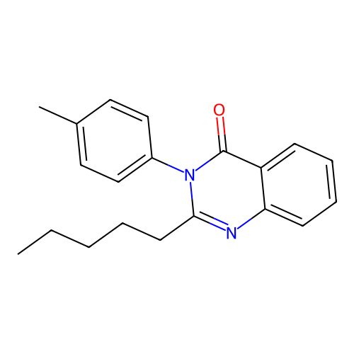 3-(4-methylphenyl)-2-pentylquinazolin-4(3H)-one structure