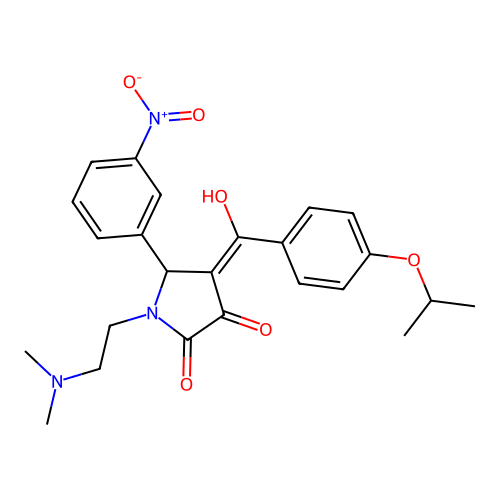 1-(2-(dimethylamino)ethyl)-3-hydroxy-4-(4-isopropoxybenzoyl)-5-(3-nitrophenyl)-1H-pyrrol-2(5H)-one structure