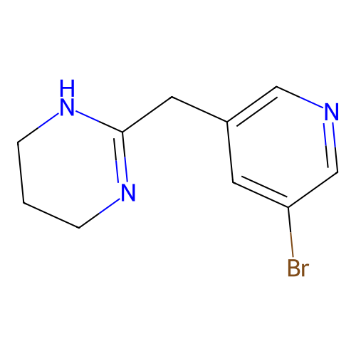 2-[(5-Bromo-3-pyridinyl)methyl]-1,4,5,6-tetrahydropyrimidine structure