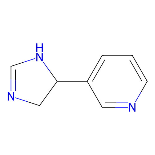 3-(4,5-dihydro-1H-imidazol-5-yl)pyridine structure