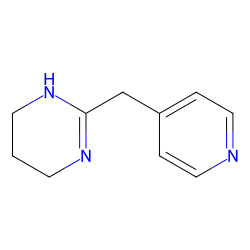 2-(Pyridin-4-ylmethyl)-1,4,5,6-tetrahydropyrimidine structure