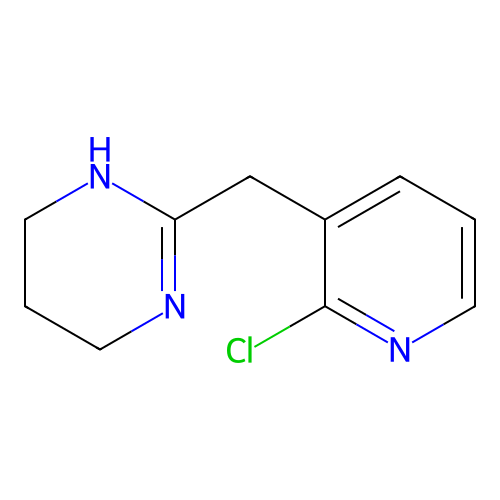 2-[(2-Chloro-3-pyridinyl)methyl]-1,4,5,6-tetrahydropyrimidine structure