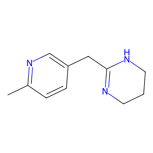2-[(6-Methyl-3-pyridinyl)methyl]-1,4,5,6-tetrahydropyrimidine structure