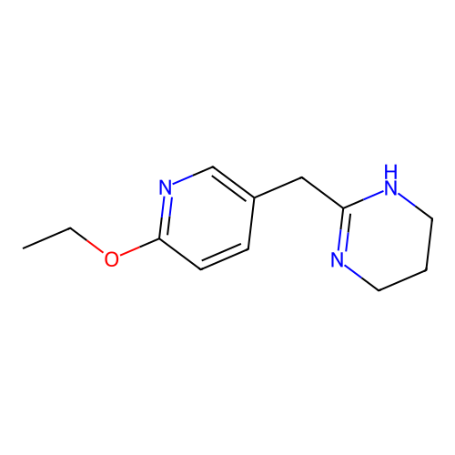 2-((6-Ethoxypyridin-3-yl)methyl)-1,4,5,6-tetrahydropyrimidine structure