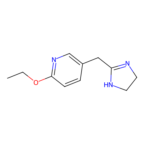5-(4,5-Dihydro-1H-imidazol-2-ylmethyl)-2-ethoxypyridine structure