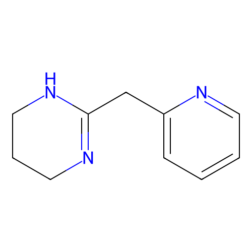 2-(Pyridin-2-ylmethyl)-1,4,5,6-tetrahydropyrimidine structure
