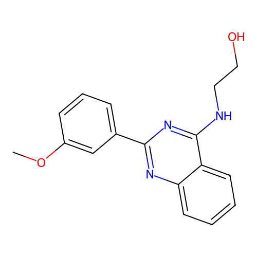 2-((2-(3-Methoxyphenyl)quinazolin-4-yl)amino)ethanol structure