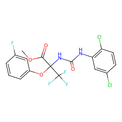 C17H12Cl2F4N2O4 structure
