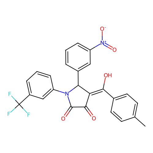 C25H17F3N2O5 structure
