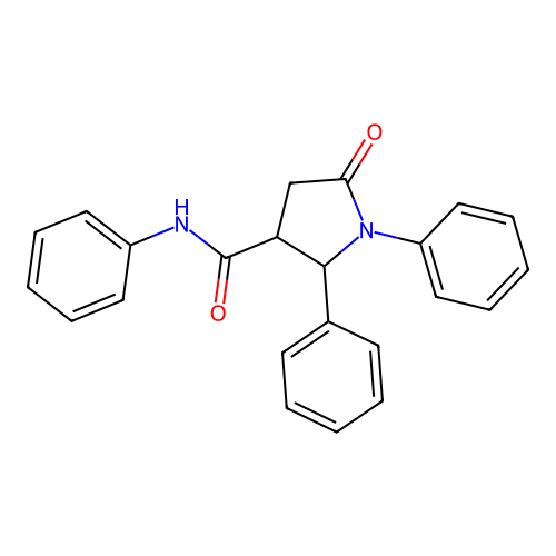 5-oxo-N,1,2-triphenylpyrrolidine-3-carboxamide structure