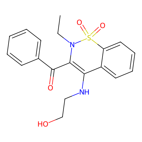 [2-ethyl-4-(2-hydroxyethylamino)-1,1-dioxo-1 structure