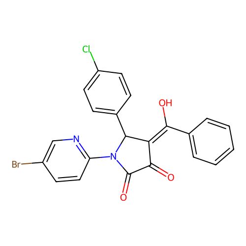 C22H14BrClN2O3 structure