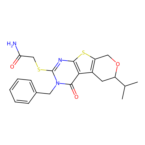 C21H23N3O3S2 structure