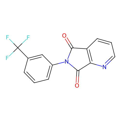 6-[3-(trifluoromethyl)phenyl]-5H-pyrrolo[3,4-b]pyridine-5,7(6H)-dione structure