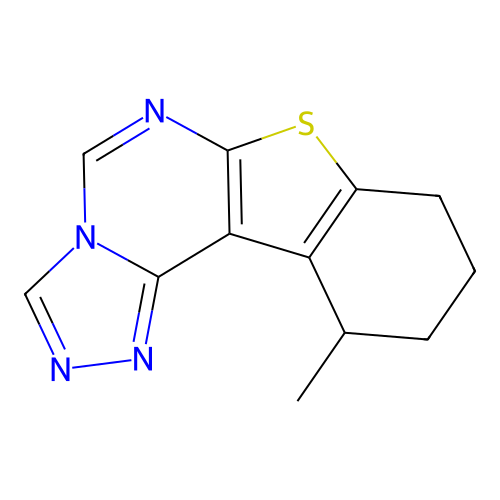 11-methyl-8,9,10,11-tetrahydro[1]benzothieno[3,2-e][1,2,4]triazolo[4,3-c]pyrimidine structure