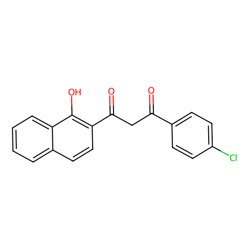 1-(4-Chlorophenyl)-3-(1-hydroxynaphthalen-2-yl)propane-1,3-dione structure