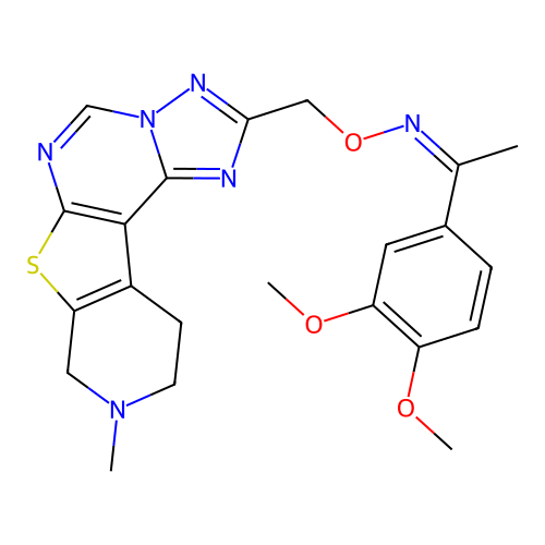 C22H24N6O3S structure