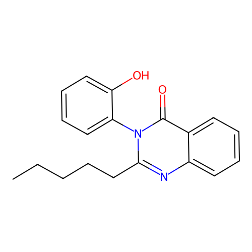 3-(2-hydroxyphenyl)-2-pentylquinazolin-4(3H)-one structure