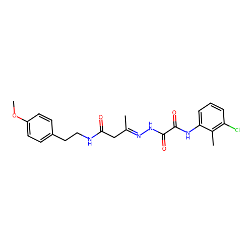 C22H25ClN4O4 structure